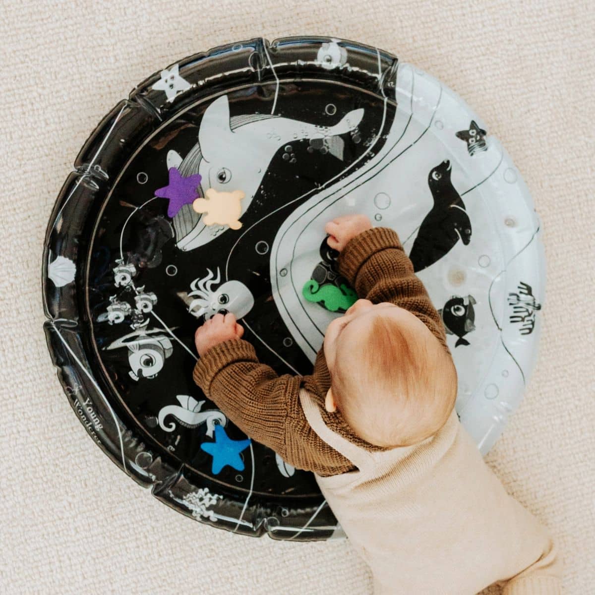 Young Wonderer High Contrast Sensory Water Mat - Under The Sea