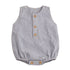 Zao & Co Maïa Linen Baby Romper – Blue Stripe
