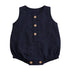 Zao & Co Maïa Linen Baby Romper – Dark Blue