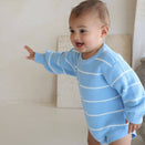 Ziggy Lou Bubble Romper - River Stripe