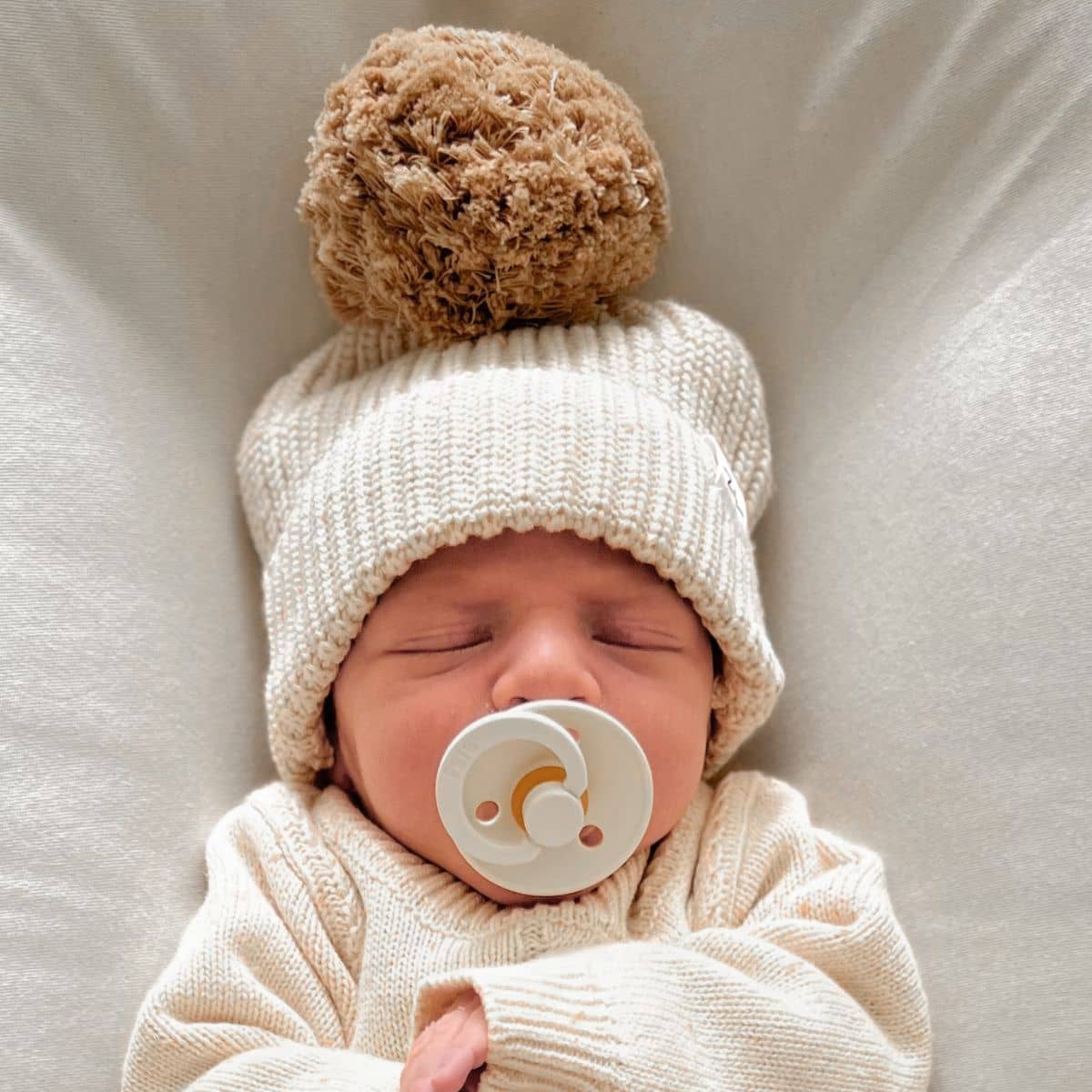 Ziggy Lou Chunky Knit Beanie - Biscotti Fleck