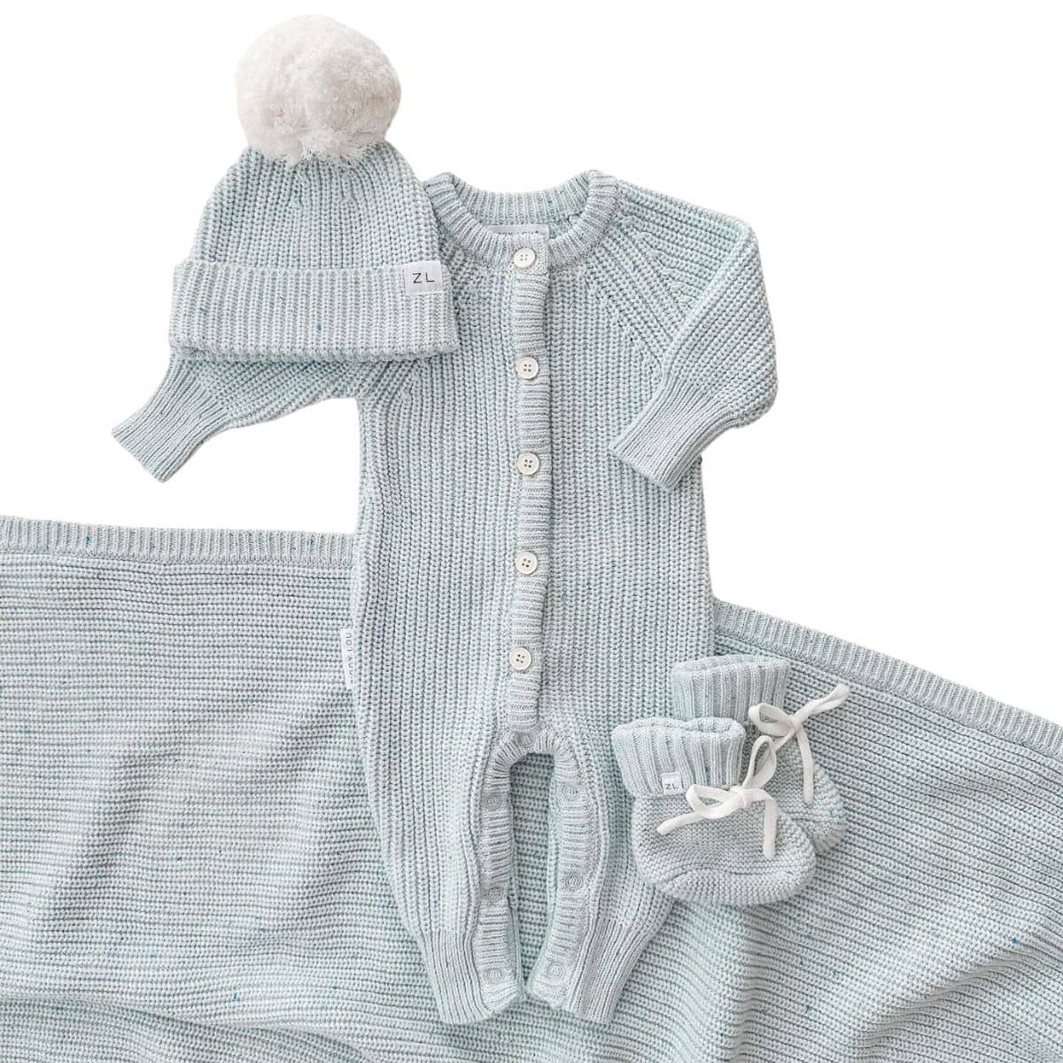 Ziggy Lou Knit Blanket - Aero Fleck