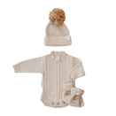 Ziggy Lou Heirloom Knit Romper - Biscotti Fleck