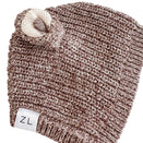 Ziggy Lou Knit Bonnet - Brownie Bear