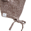 Ziggy Lou Knit Bonnet - Brownie Bear