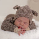 Ziggy Lou Knit Bonnet - Brownie Bear