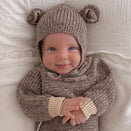 Ziggy Lou Knit Bonnet - Brownie Bear