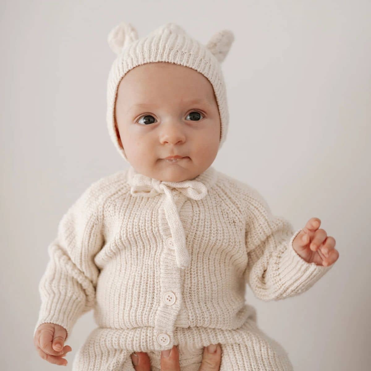 Ziggy Lou Knit Bonnet - Honey Bear