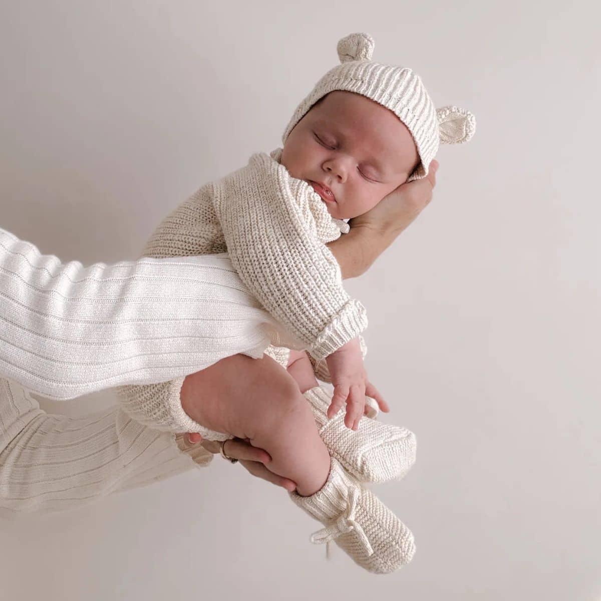 Ziggy Lou Knit Bonnet - Honey Bear