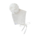 Ziggy Lou Knit Bonnet - Milk Pom Pom