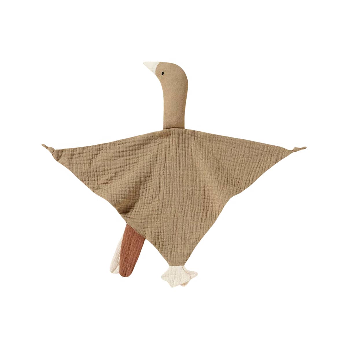 Zoe Sage Baby Goose Security Comforter - Sandrift