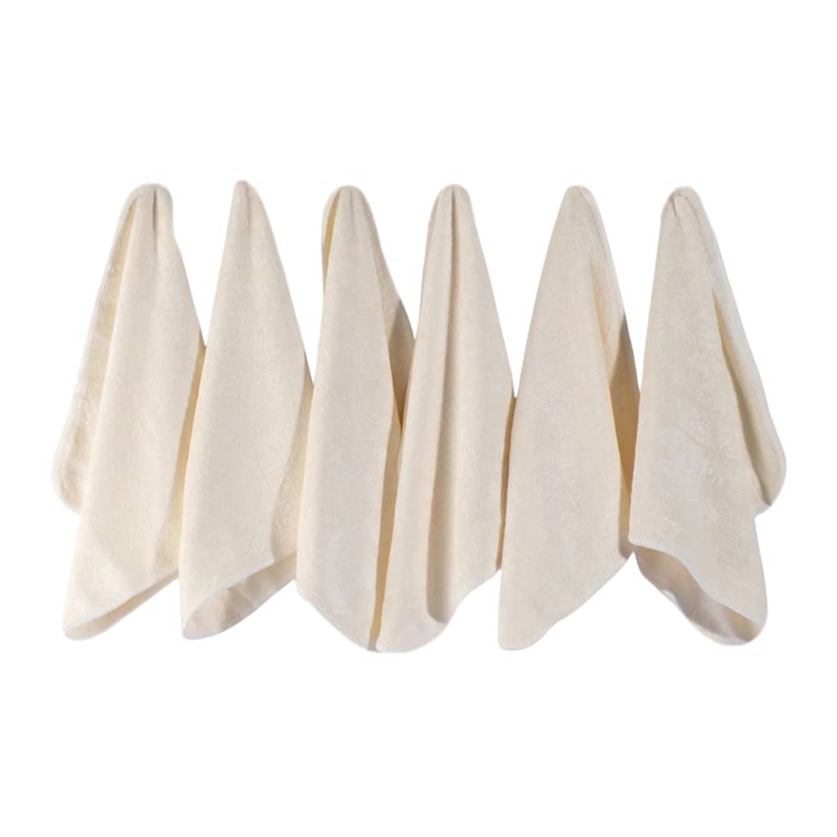 Zoe Sage Bamboo Wash Cloths - White