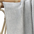 Zoe Sage Cotton Classic Knit Baby Blanket - Dove Grey