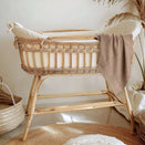 Zoe Sage Cotton Classic Knit Baby Blanket - Mocha