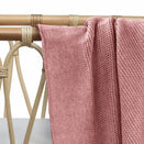 Zoe Sage Cotton Classic Knit Baby Blanket - Plum