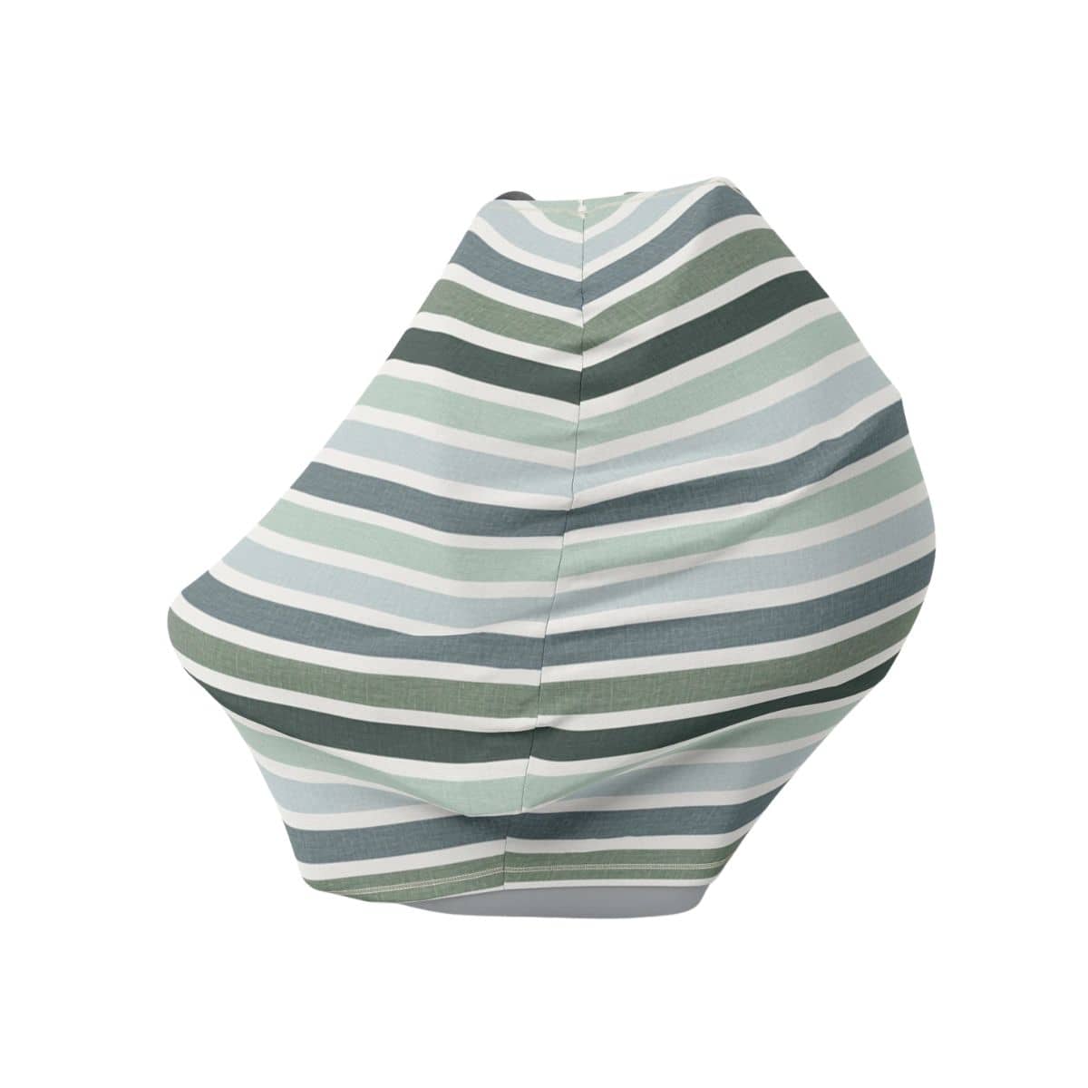 Zoe Sage Five-in-One Multi Use Nursing Mama Cover - Green Stripes