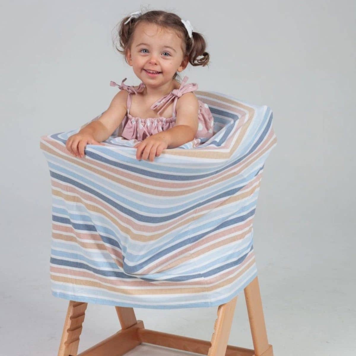 Zoe Sage Five-in-One Multi Use Nursing Mama Cover - Retro Stripes