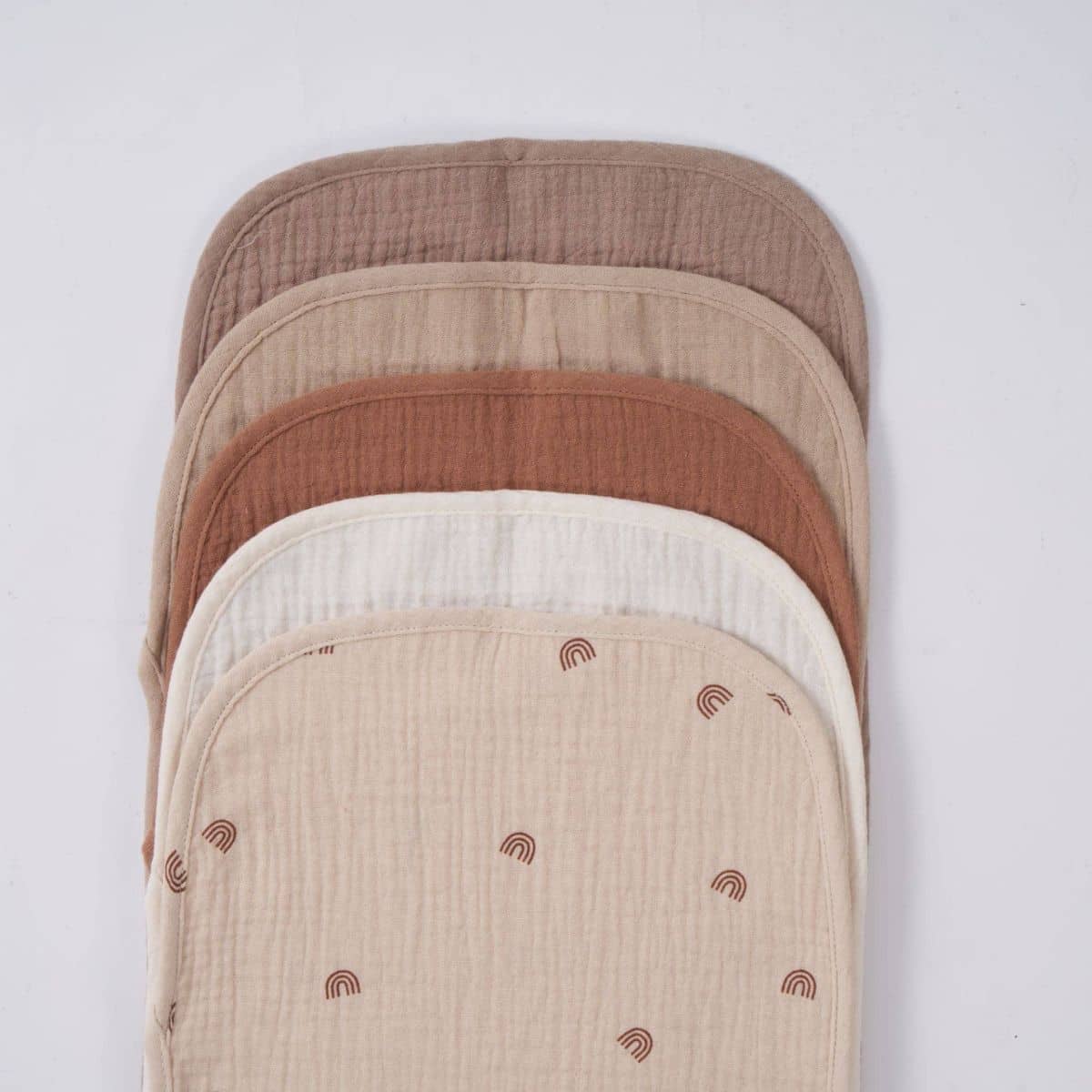 Zoe Sage Organic Muslin Burp Cloths - Dusty Dunes