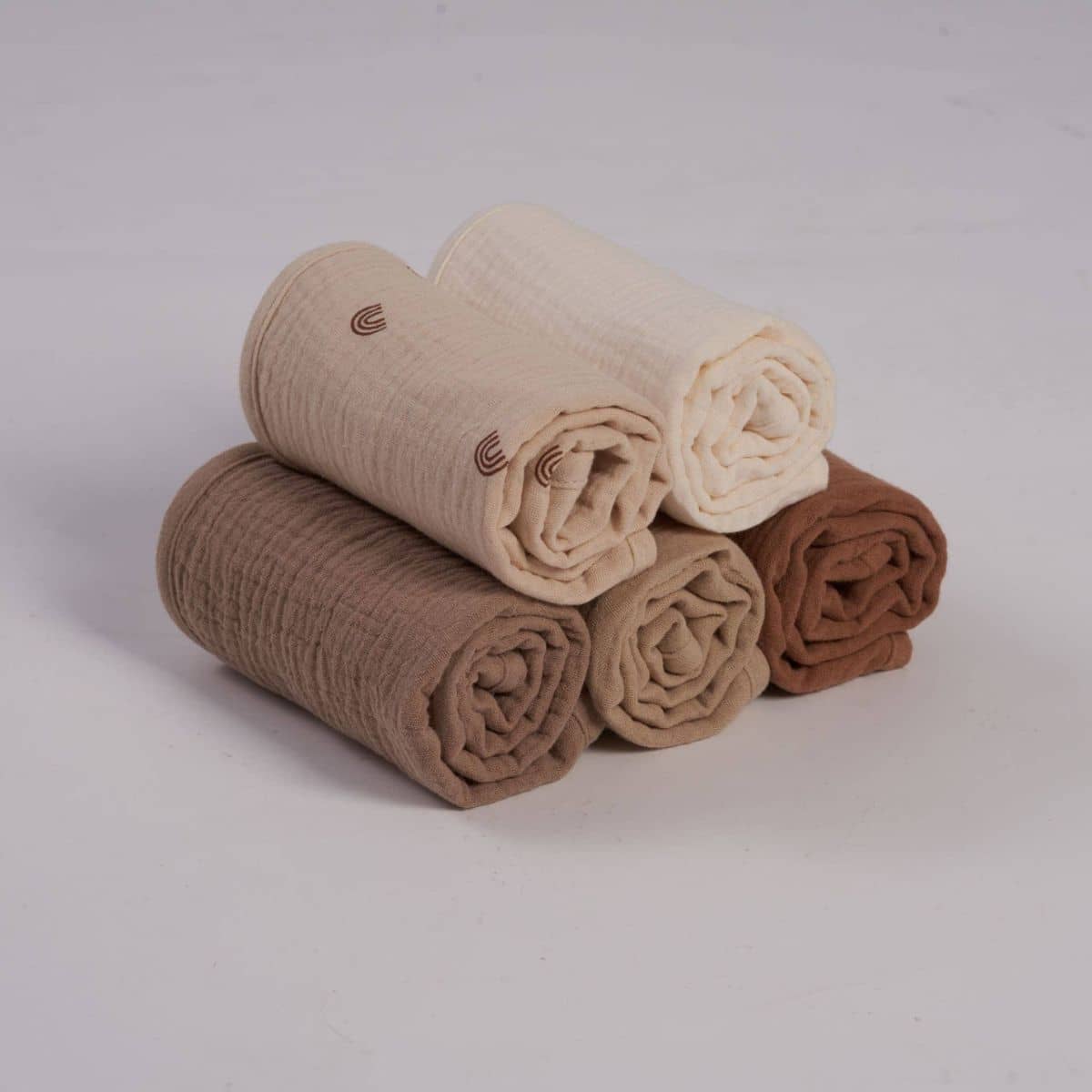 Zoe Sage Organic Muslin Burp Cloths - Dusty Dunes
