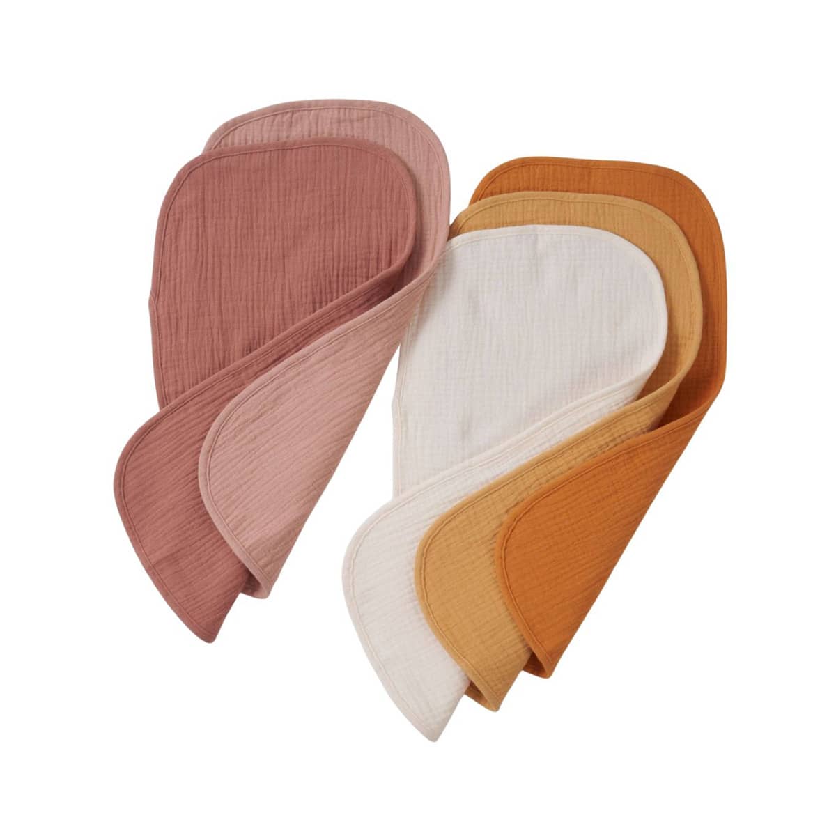 Zoe Sage Organic Muslin Burp Cloths - Golden Harvest