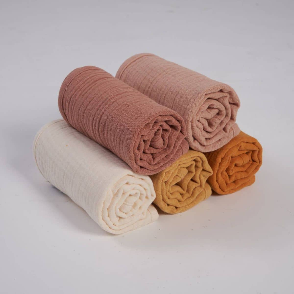 Zoe Sage Organic Muslin Burp Cloths - Golden Harvest