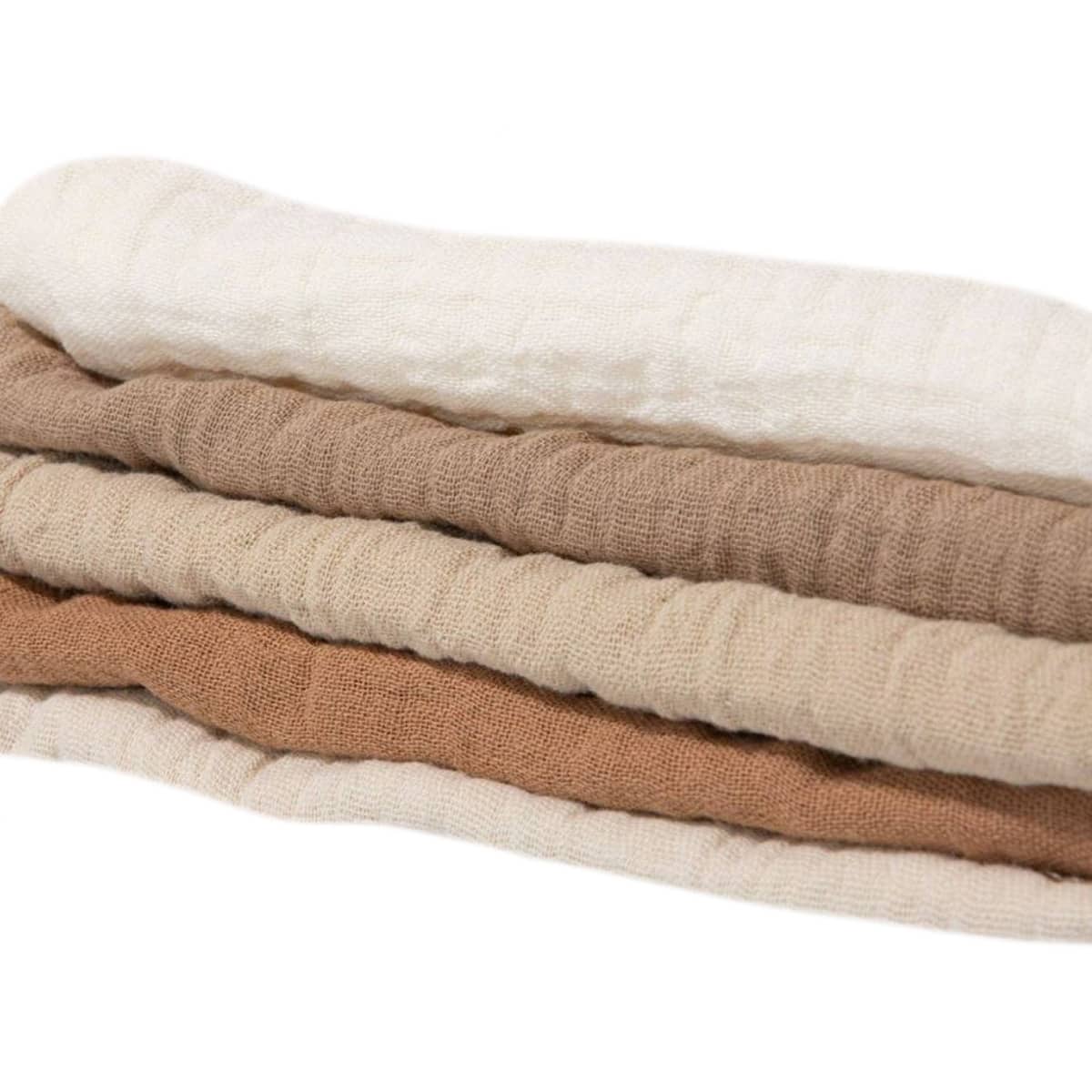 Zoe Sage Organic Muslin Wash Cloths - Dusty Dunes