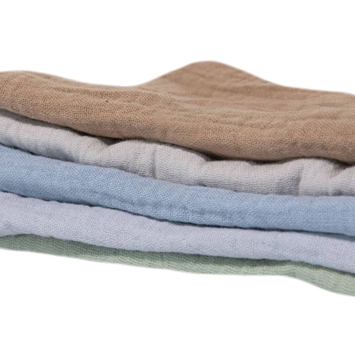 Zoe Sage Organic Muslin Wash Cloths - Earth + Sky