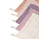Zoe Sage Organic Muslin Wash Cloths - Lavender Blush