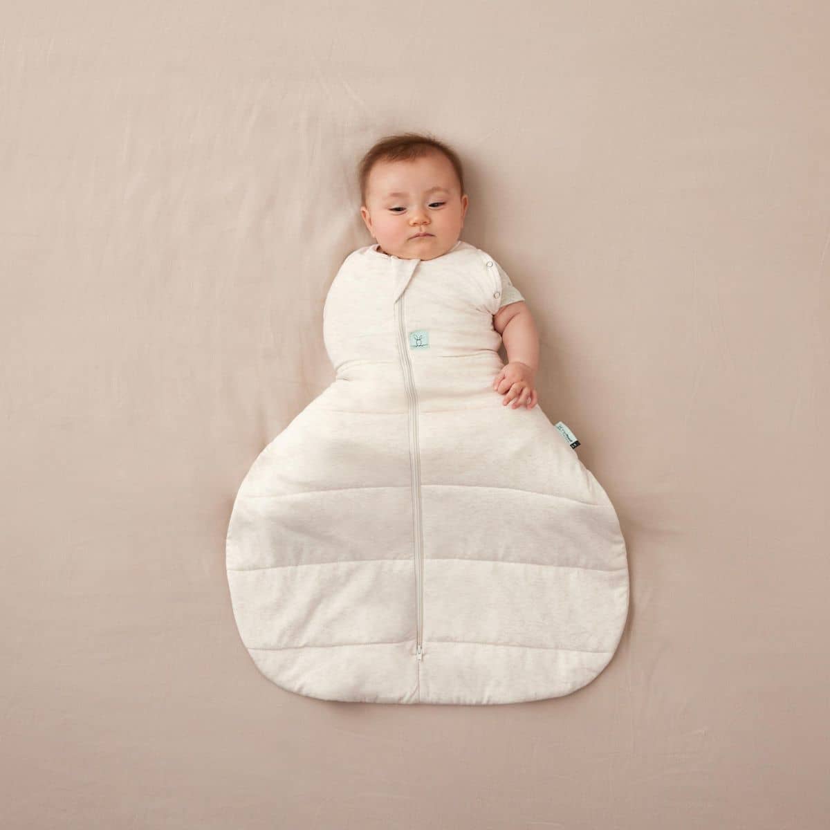ergoPouch Hip Harness Cocoon Swaddle Bag 3.5 TOG - Oatmeal Marle