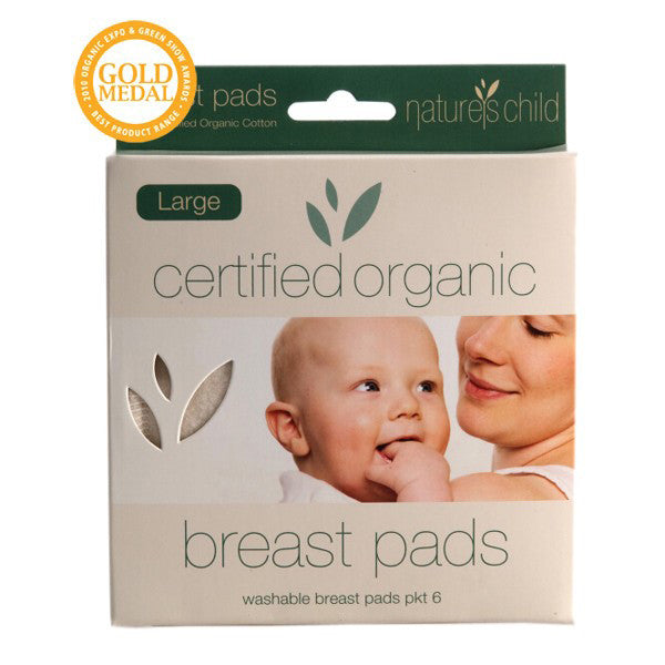 Natures Child Organic Cotton Breast Pads - Large
