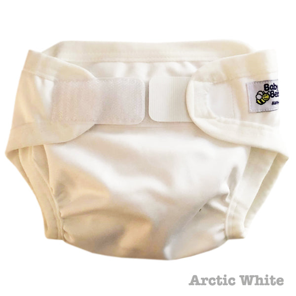 Baby BeeHinds PUL Nappy Cover - Brights Arctic White