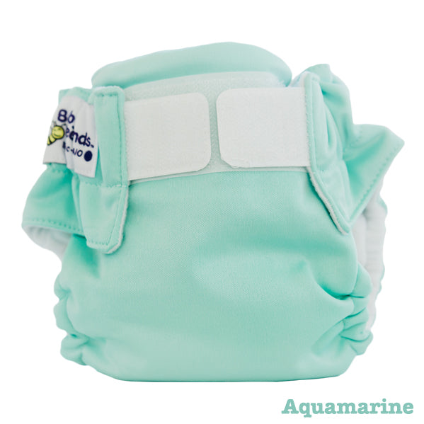 Baby BeeHinds Newborn AIO Cloth Nappy - Aquamarine