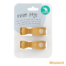 All4Ella Pram Pegs 2pk - Mustard