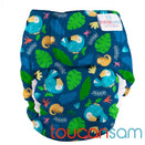 Bubblebubs Pebbles AIO Newborn Cloth Nappy - PUL Printed - Toucan