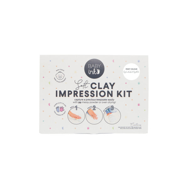 Baby Ink Soft Clay Impression Kit - White