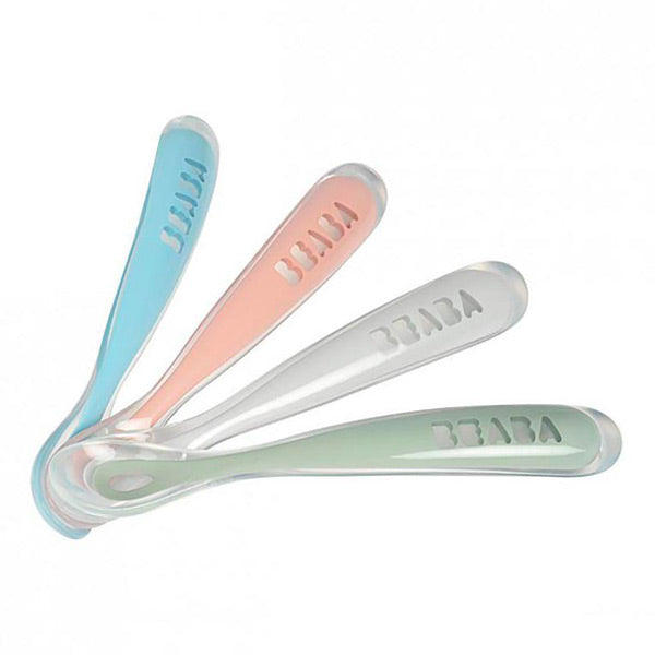 Beaba 1st Stage Soft Silicone Spoons 4 Pack