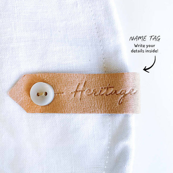 Bedhead Hats Reversible Sun Bonnet - Leather 'Return to' label