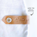 Bedhead Hats Reversible Sun Bonnet - Leather 'Return to' label