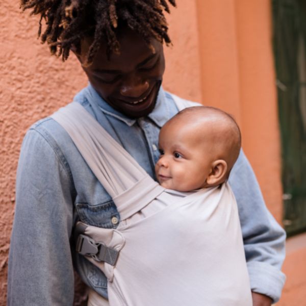 Boba Bliss Buckled Wrap Carrier - Grey