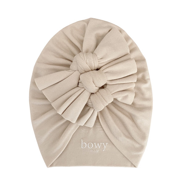 Bowy Made Baby Bowy Turban - Cream