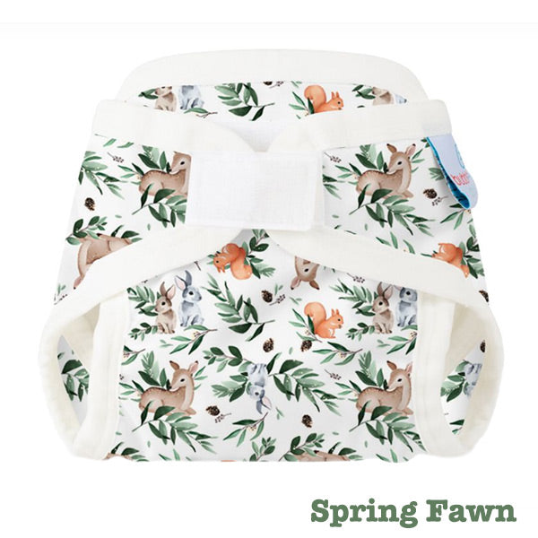 Bubblebubs PUL Gusseted Nappy Cover - Spring Fawn