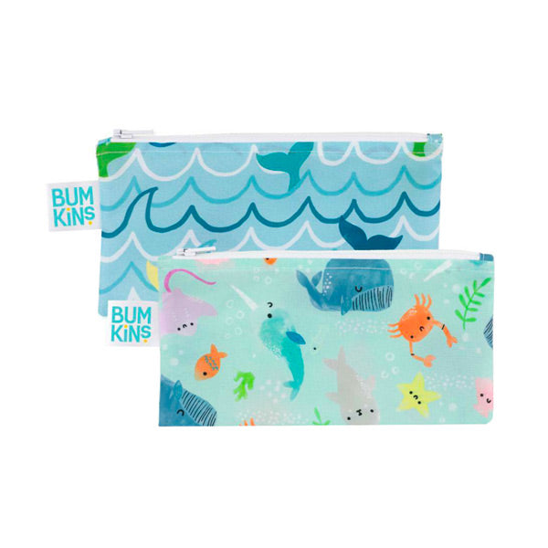 Bumkins Small Snack Bags - Rolling with the Waves