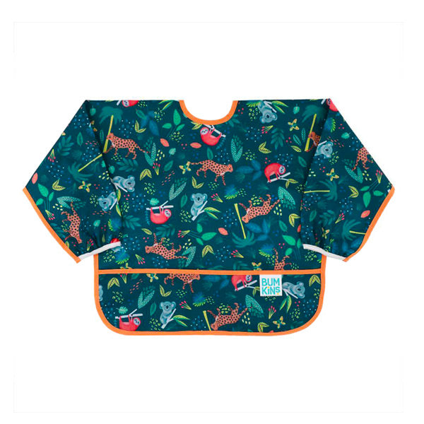 Bumkins Waterproof Sleeved Bib - Jungle