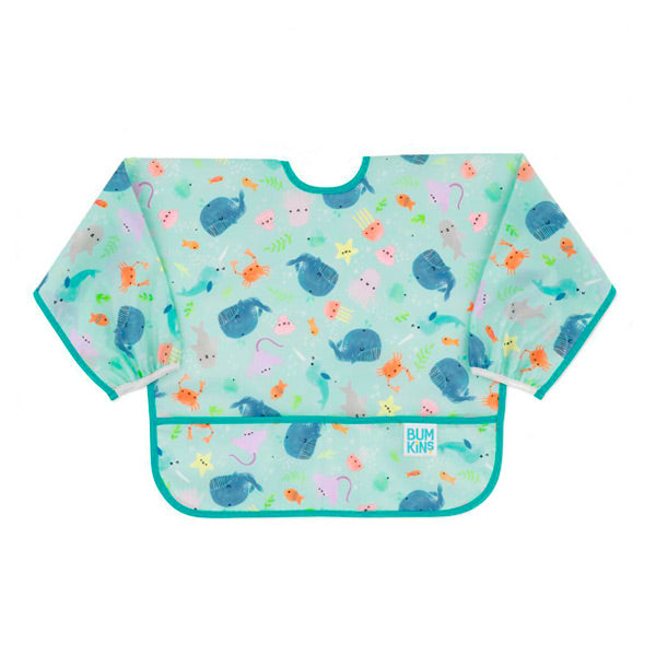 Bumkins Waterproof Sleeved Bib - Ocean Life