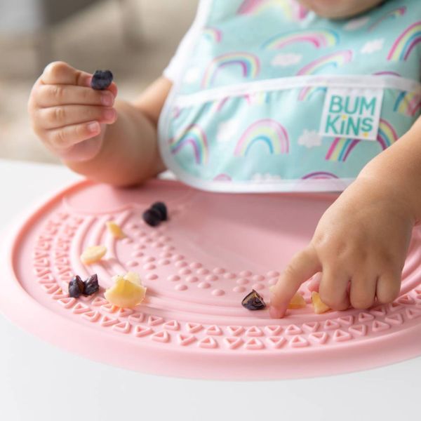 Bumkins Silicone Sensory Placemat - Small - Pink