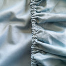 Little Human Linens Waterproof Cot Sheet - Steel Blue