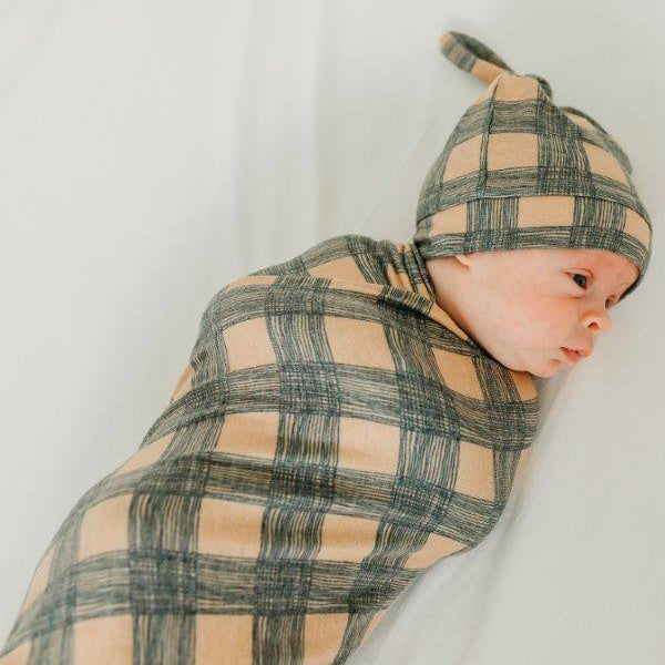 Copper Pearl Knit Swaddle Blanket - Billy