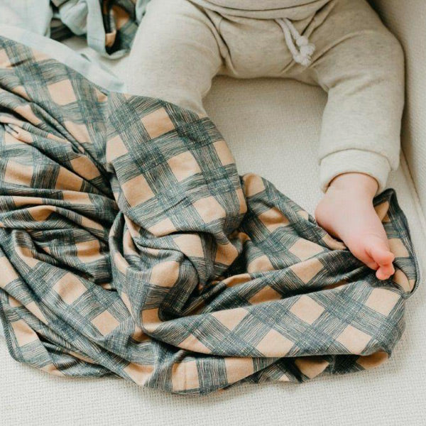 Copper Pearl Knit Swaddle Blanket - Billy