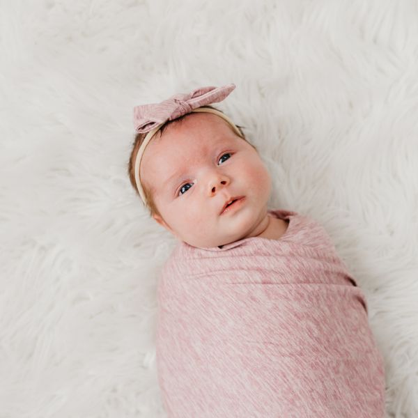 Copper Pearl Knit Swaddle Blanket - Maeve