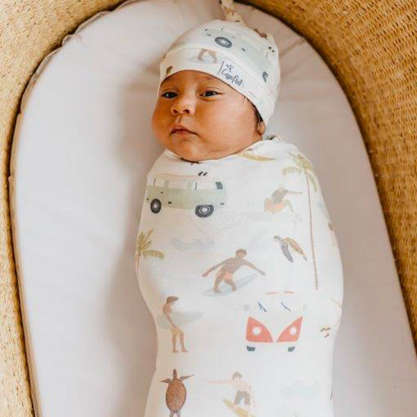 Copper Pearl Knit Swaddle Blanket - Maui